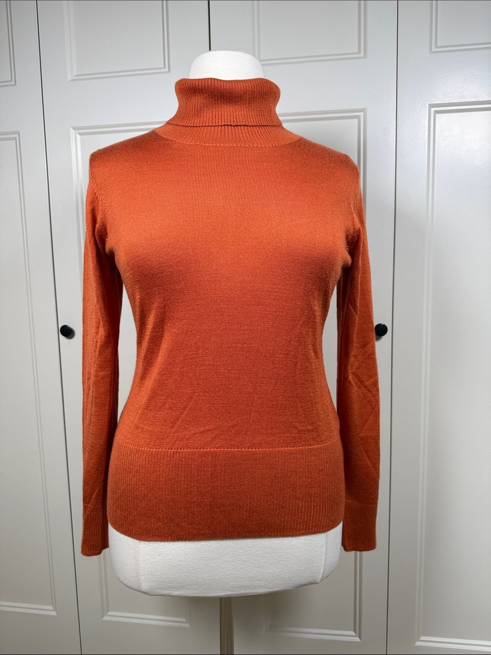 Relativity Rust Orange Turtleneck Sweater